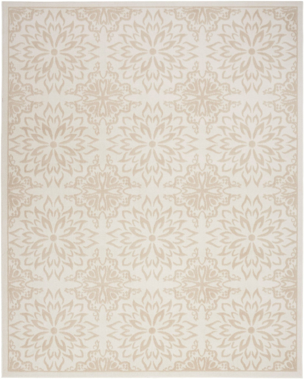 Nourison Jubilant Jub06 Ivory Beige Rug - Nourison - 99446935298