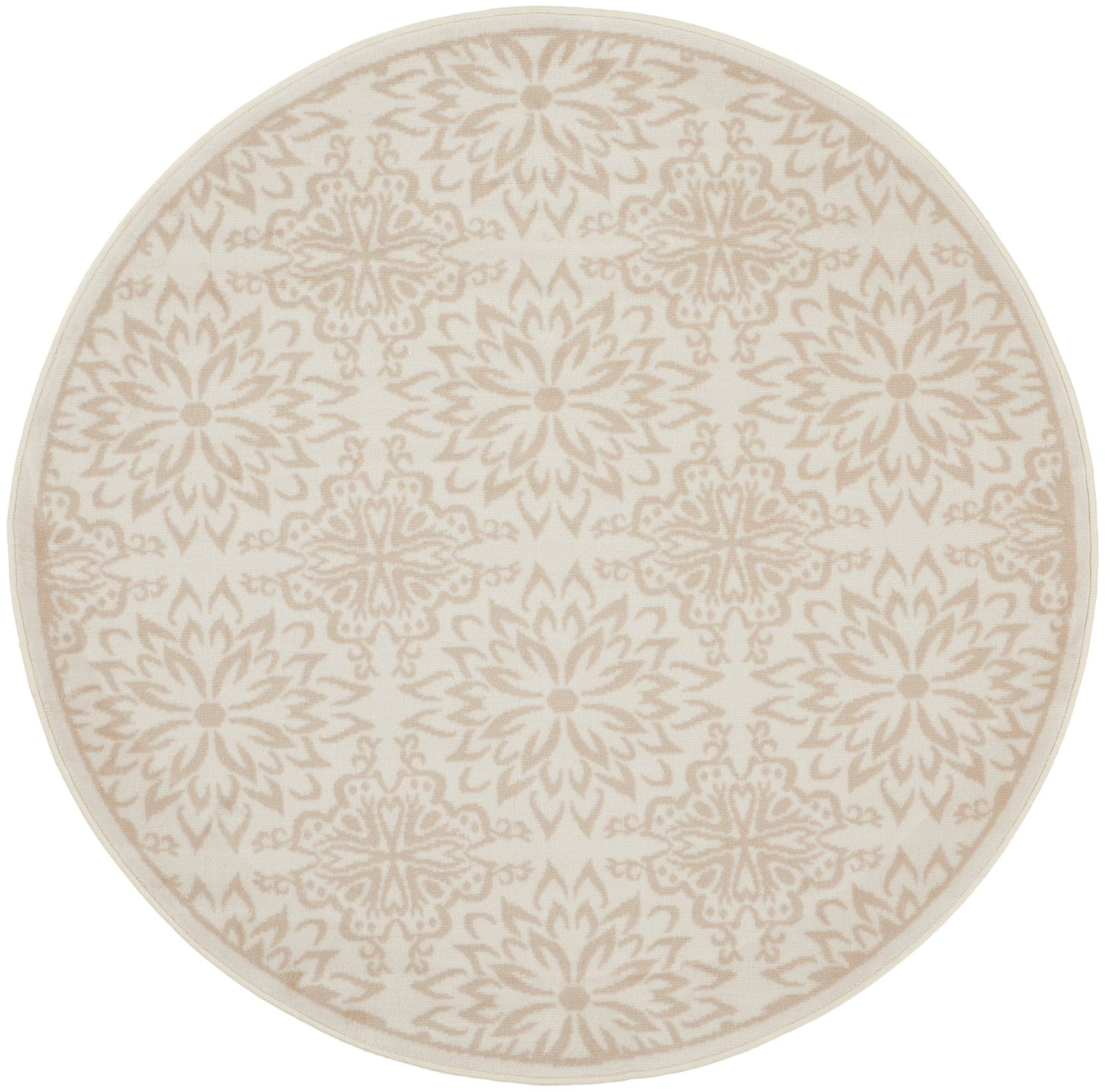 Nourison Jubilant Jub06 Ivory Beige Rug - Nourison - 99446975492