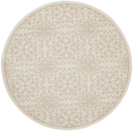 Nourison Jubilant Jub06 Ivory Beige Rug - Nourison - 99446975492