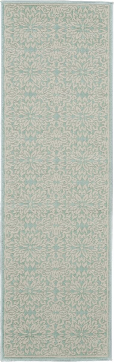 Nourison Jubilant Jub06 Ivory / Green Rugs - Nourison - 99446478252