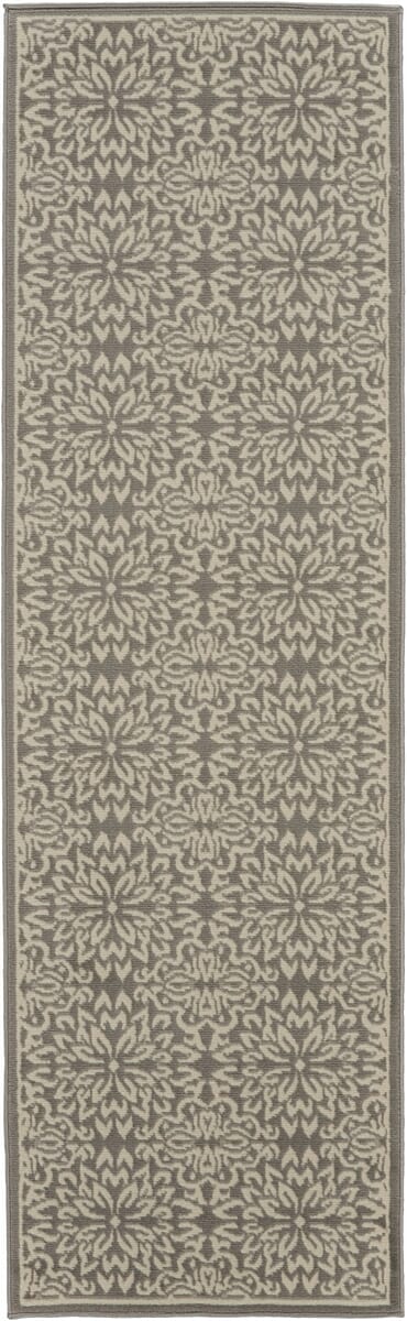 Nourison Jubilant Jub06 Ivory / Grey Rugs - Nourison - 99446478337