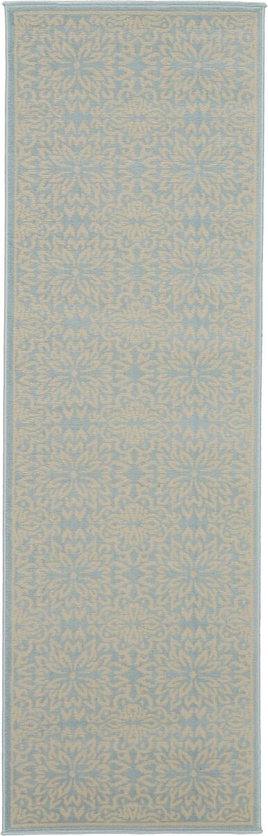 Nourison Jubilant Jub06 Ivory / Light Blue Rugs - Nourison - 99446478436