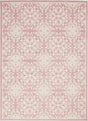 Nourison Jubilant Jub06 Ivory / Pink Rugs - Nourison - 99446478511