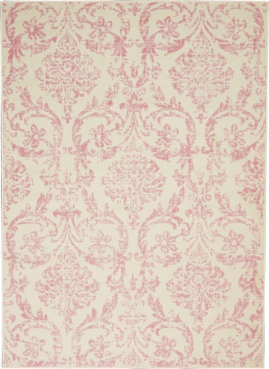 Nourison Jubilant Jub09 Ivory / Pink Rugs - Nourison - 99446478818