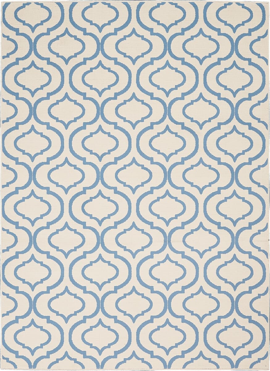 Nourison Jubilant Jub19 Ivory / Blue Rugs - Nourison - 99446479792