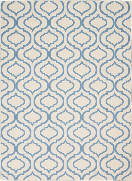 Nourison Jubilant Jub19 Ivory / Blue Rugs - Nourison - 99446479792