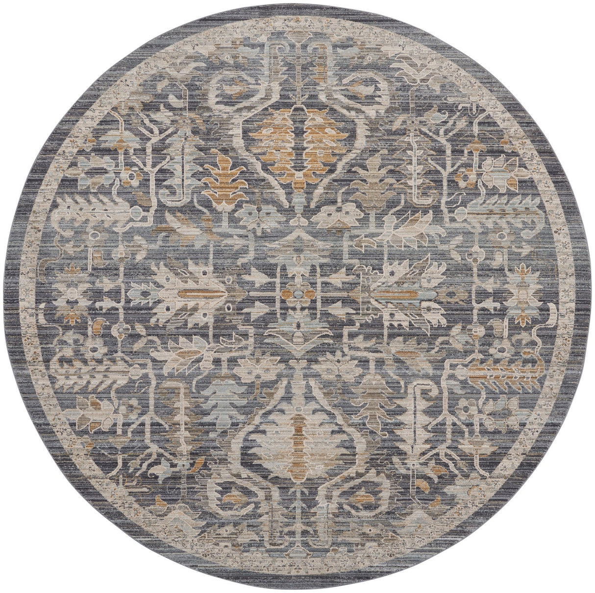Nourison Lynx Lnx02 Navy Multicolor Rug - Nourison - 99446085580