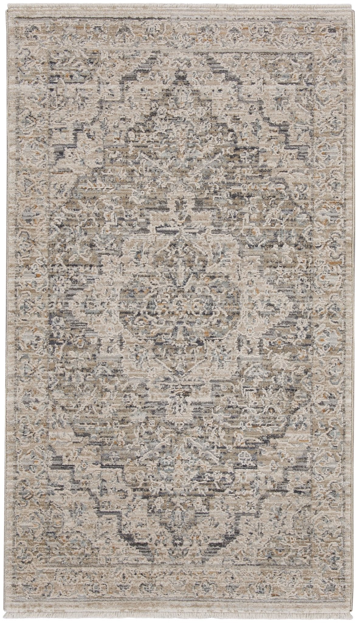Nourison Lynx Lnx04 Ivory Taupe Rug - Nourison - 99446086167