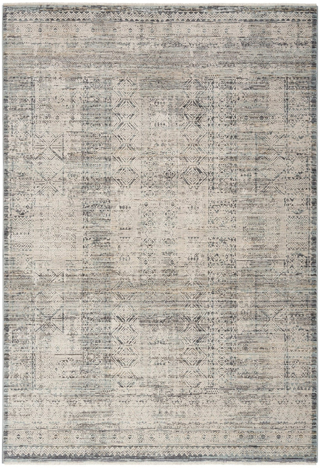 Nourison Lynx Lnx06 Ivory Blue Rug - Nourison - 99446087133