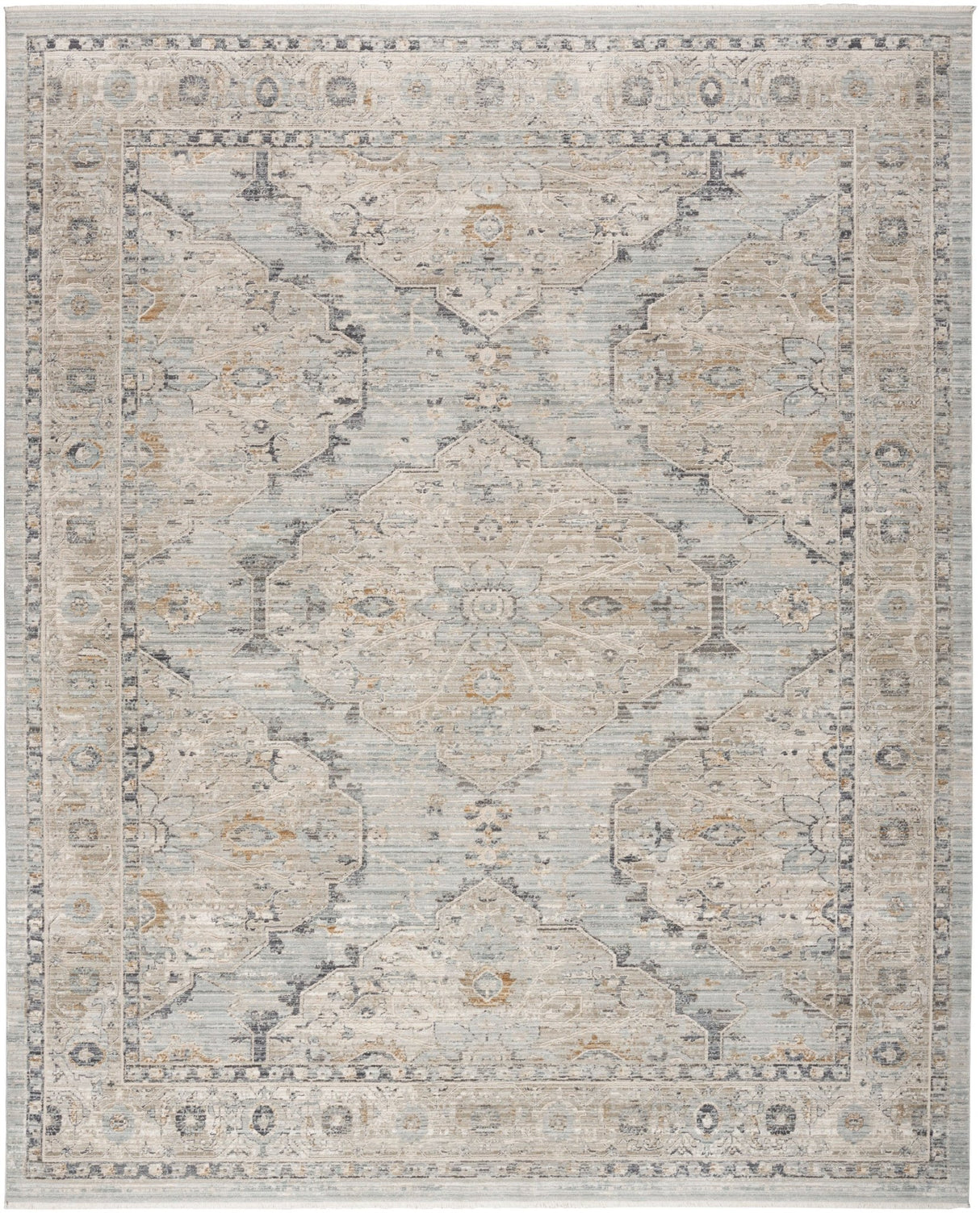 Nourison Lynx Lnx07 Light Blue Rug - Nourison - 99446915108