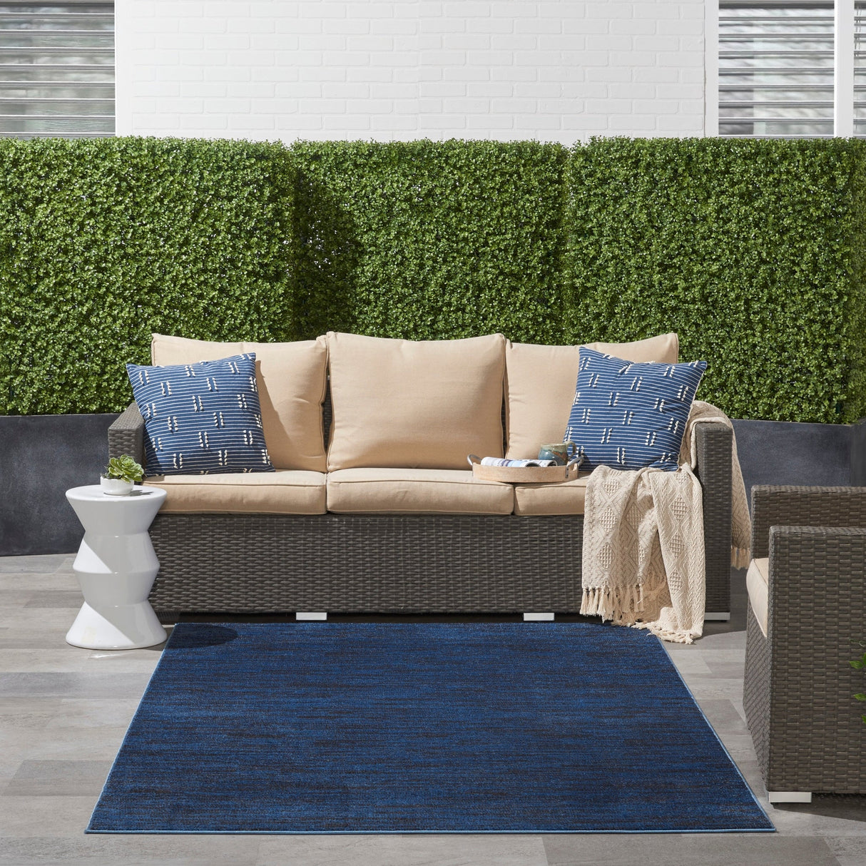 Nourison Nourison Essentials Nre01 Midnight Blue Rugs - Nourison - 99446824271