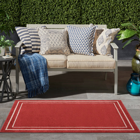 Nourison Nourison Essentials Nre02 Brick/Ivory Rug - Nourison - 99446146595