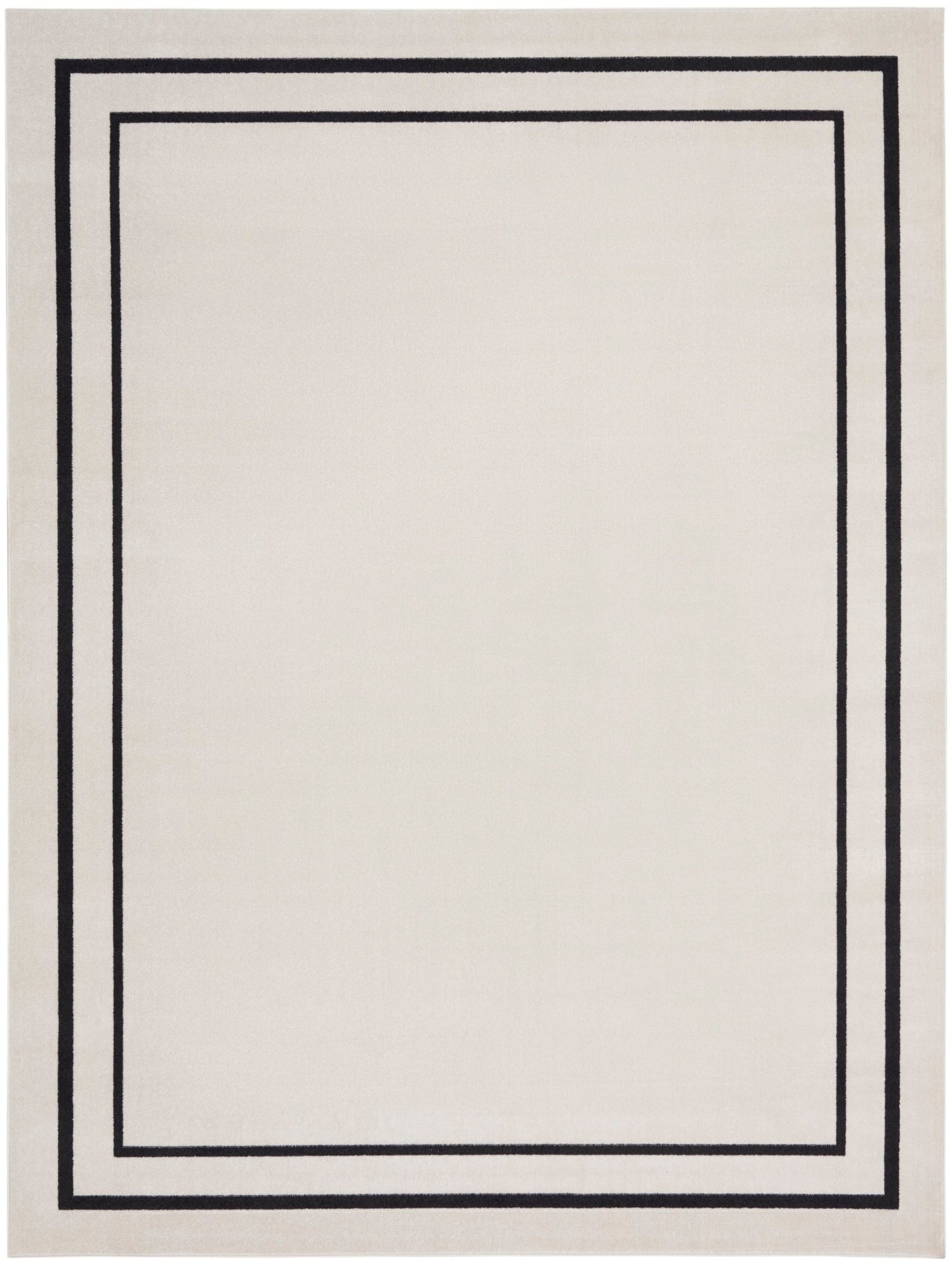 Nourison Nourison Essentials Nre02 Ivory/Black Rug - Nourison - 99446148230