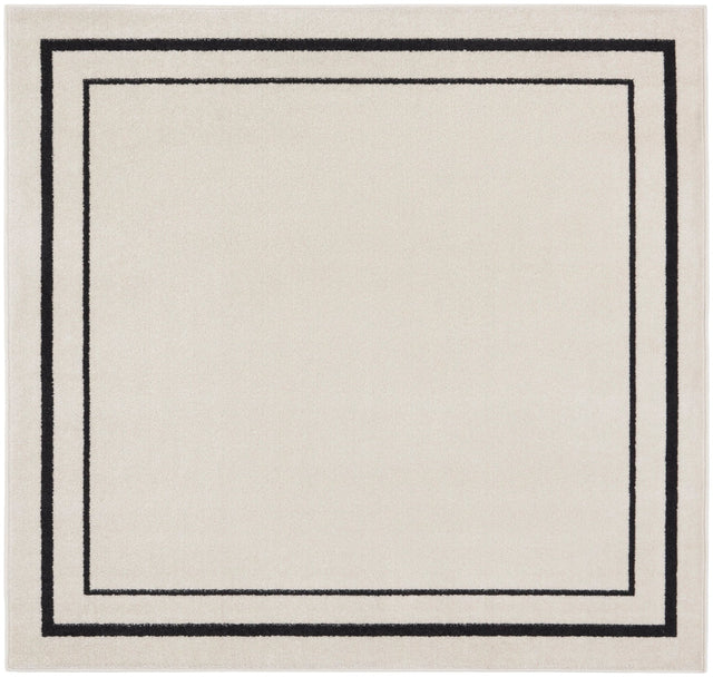 Nourison Nourison Essentials Nre02 Ivory/Black Rug - Nourison - 99446148247