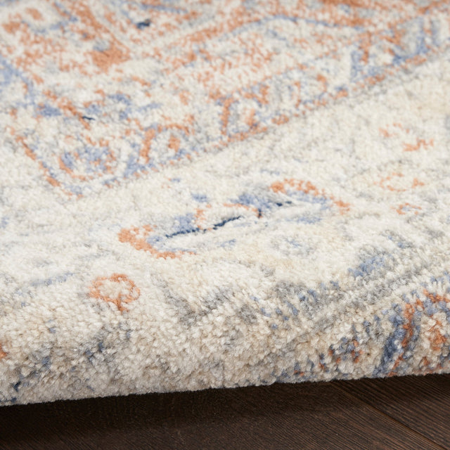 Nourison Nourison Essentials Persian Nre07 Beige Blue Rug - Nourison - 99446965486