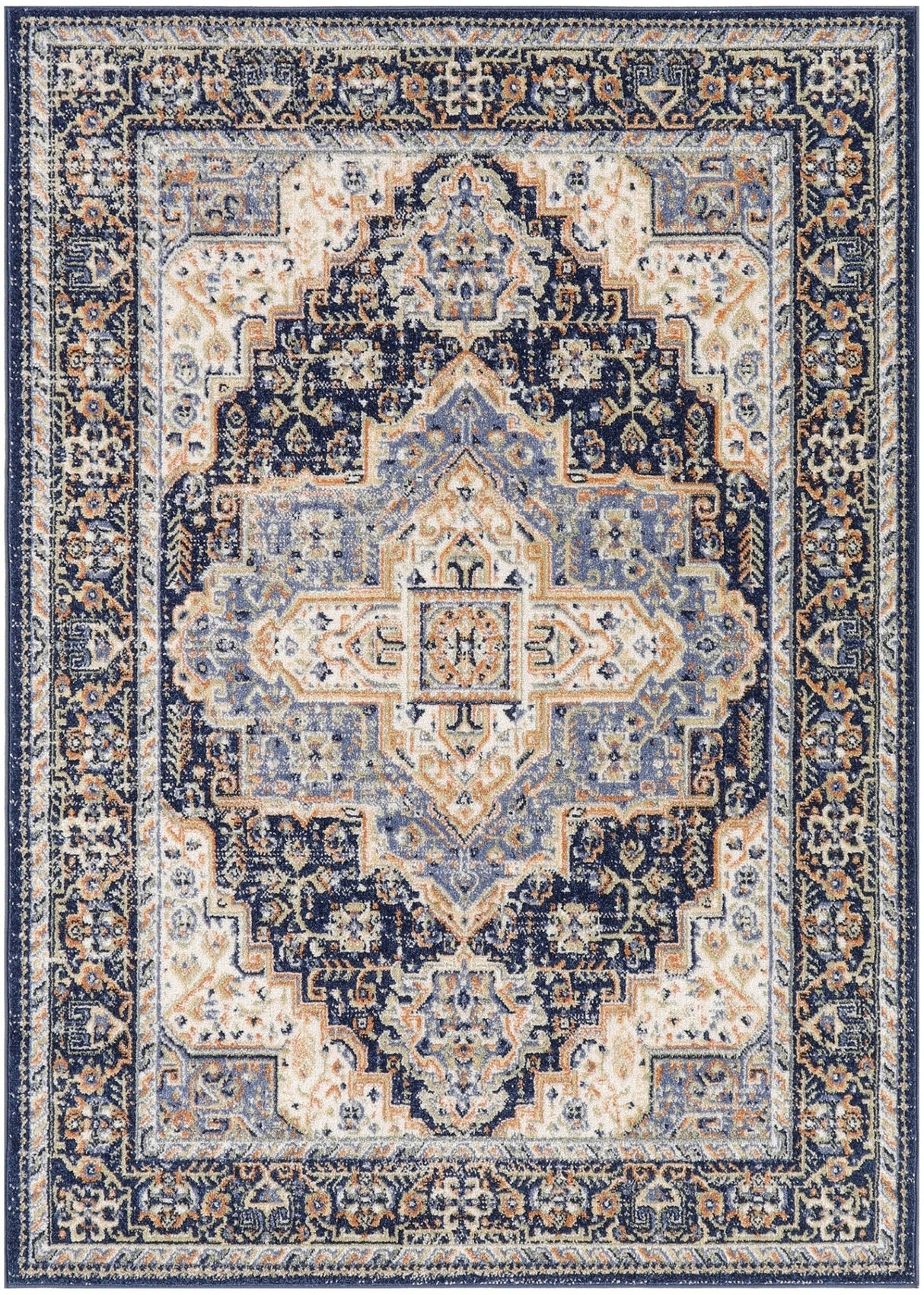 Nourison Nourison Essentials Persian Nre07 Navy Rug - Nourison - 99446965448