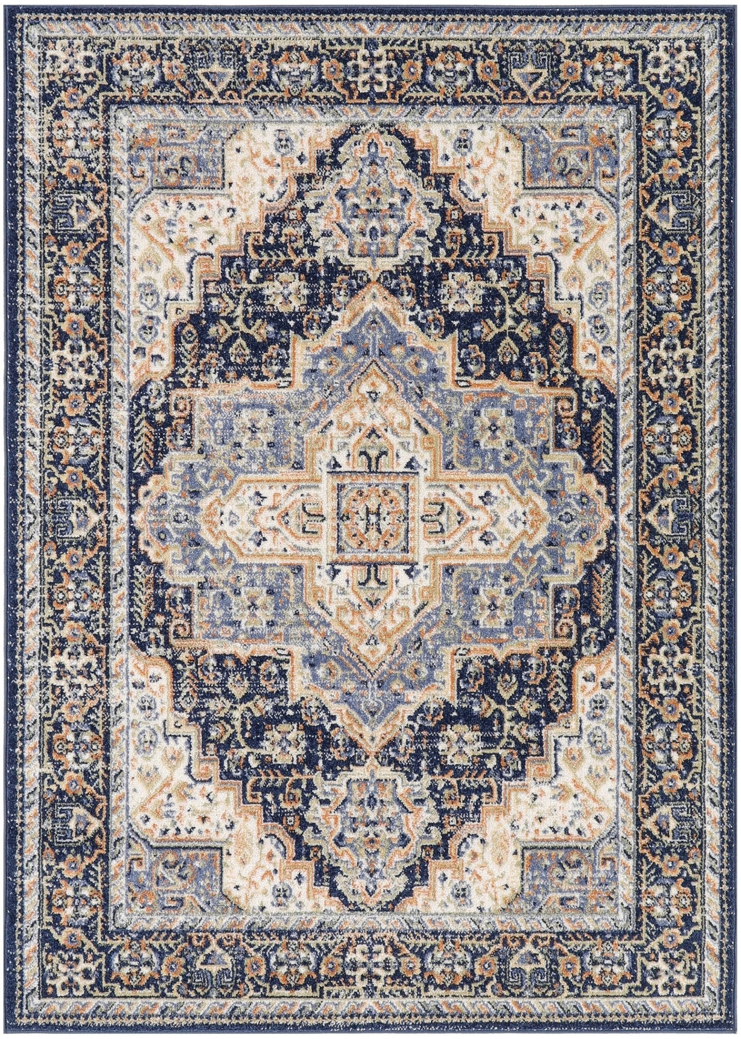 Nourison Nourison Essentials Persian Nre07 Navy Rug - Nourison - 99446965448