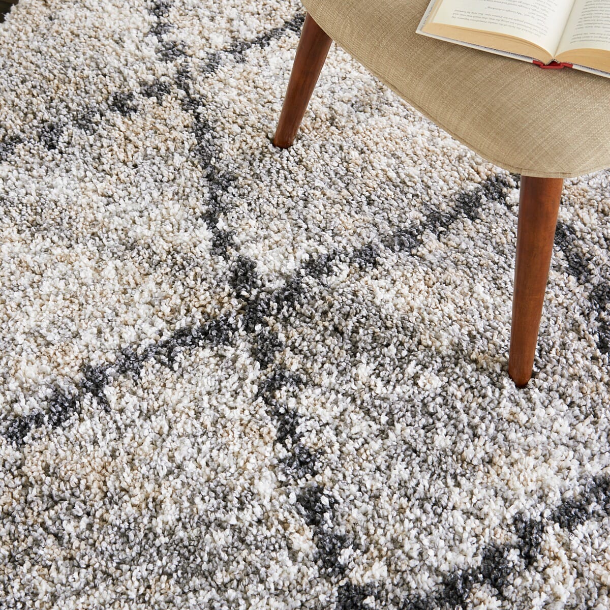 Nourison Oslo Shag Osl01 Silver Grey Rugs - Nourison - 99446711083
