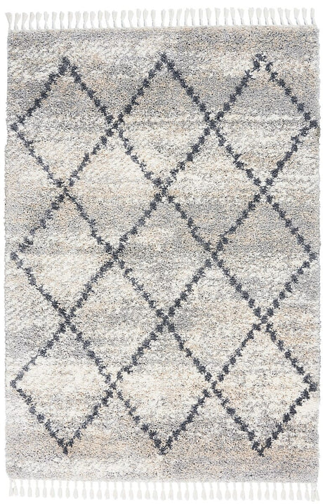 Nourison Oslo Shag Osl01 Silver Grey Rugs - Nourison - 99446711083