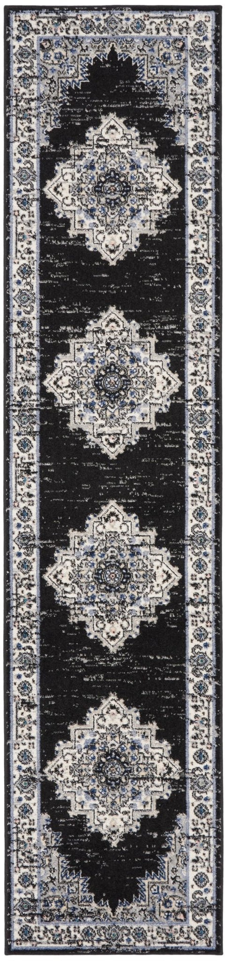 Nourison Passion Psn03 Black Ivory Rug - Nourison - 99446018564