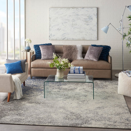 Nourison Passion Psn10 Charcoal Ivory Rug - Nourison - 99446734457