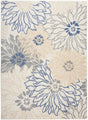 Nourison Passion Psn17 Ivory Grey Blue Rug - Nourison - 99446018724