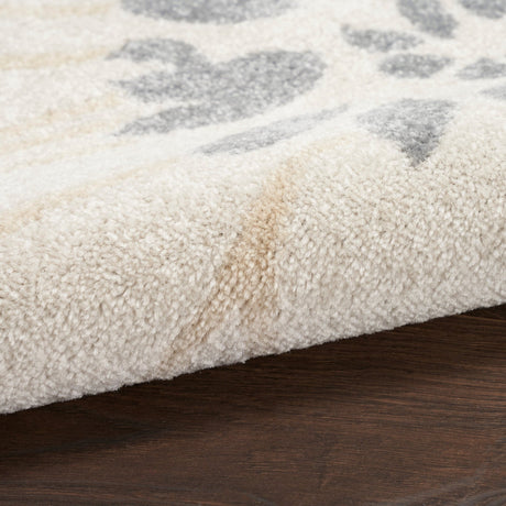 Nourison Passion Psn17 Ivory Grey Blue Rug - Nourison - 99446018724