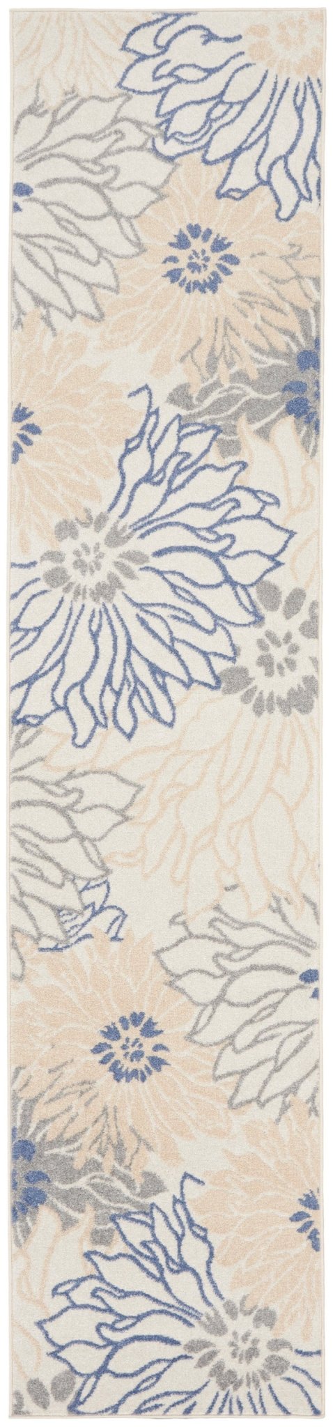Nourison Passion Psn17 Ivory Grey Blue Rug - Nourison - 99446018731