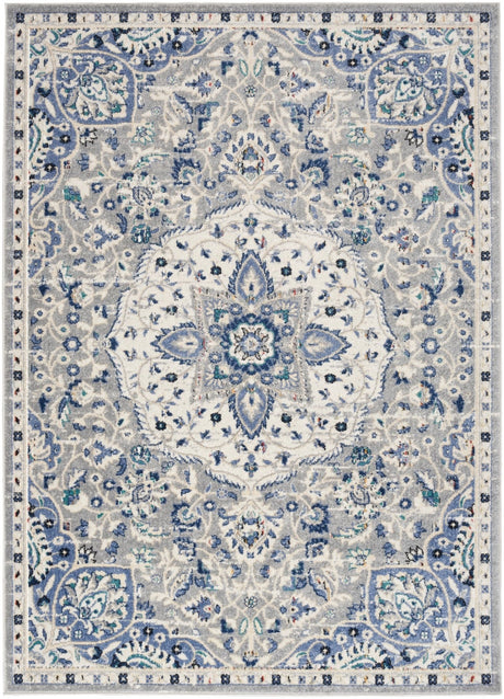 Nourison Passion Psn22 Grey/Beige Rug - Nourison - 99446018830