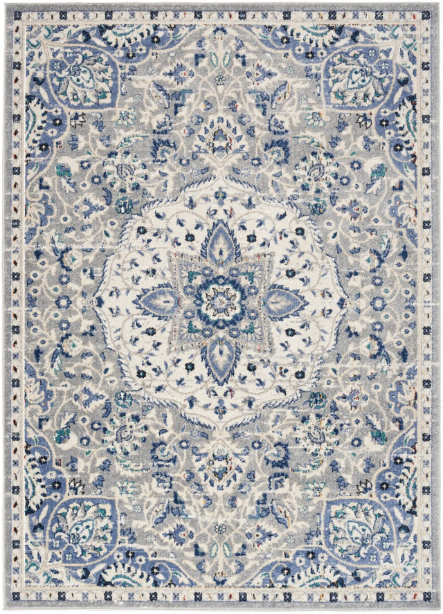 Nourison Passion Psn22 Grey/Beige Rug - Nourison - 99446018830