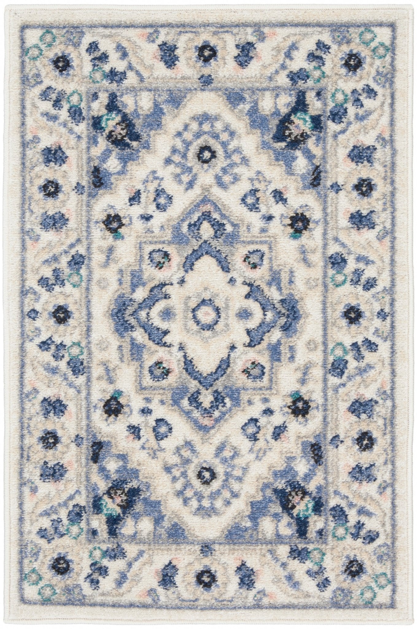 Nourison Passion Psn33 Ivory/Grey Rug - Nourison - 99446018991