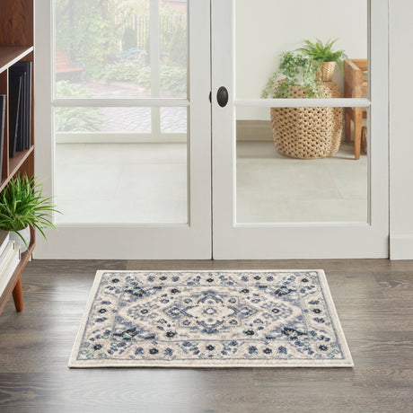 Nourison Passion Psn33 Ivory/Grey Rug - Nourison - 99446018991