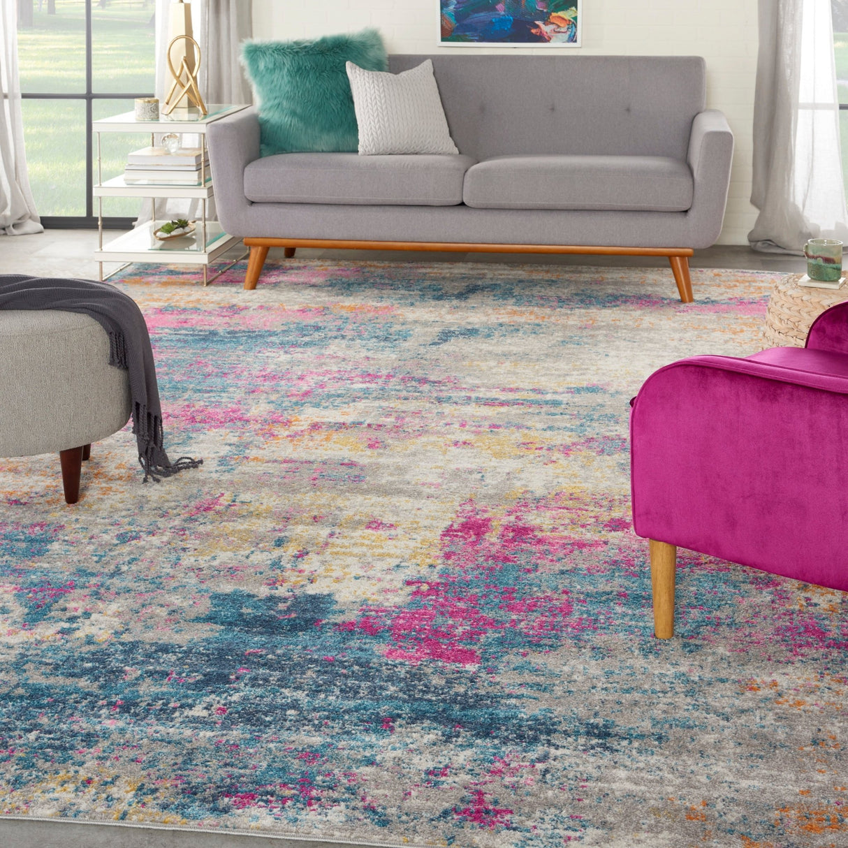 Nourison Passion Psn36 Ivory/Multi Rugs - Nourison - 99446780317