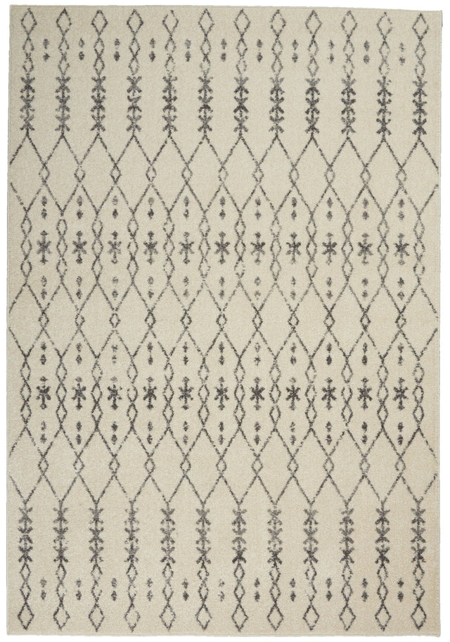 Nourison Passion Psn40 Ivory/Grey Rugs - Nourison - 99446793331