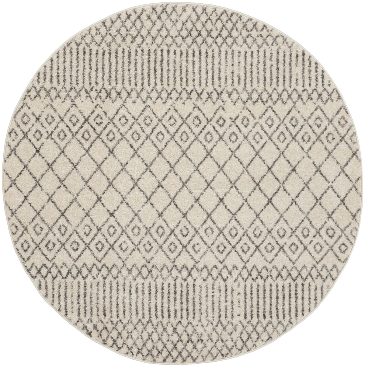 Nourison Passion Psn42 Ivory/Grey Rugs - Nourison - 99446829986