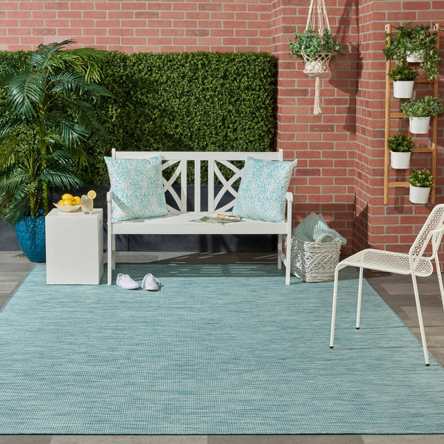 Nourison Positano Pos01 Aqua Rugs - Nourison - 99446790743