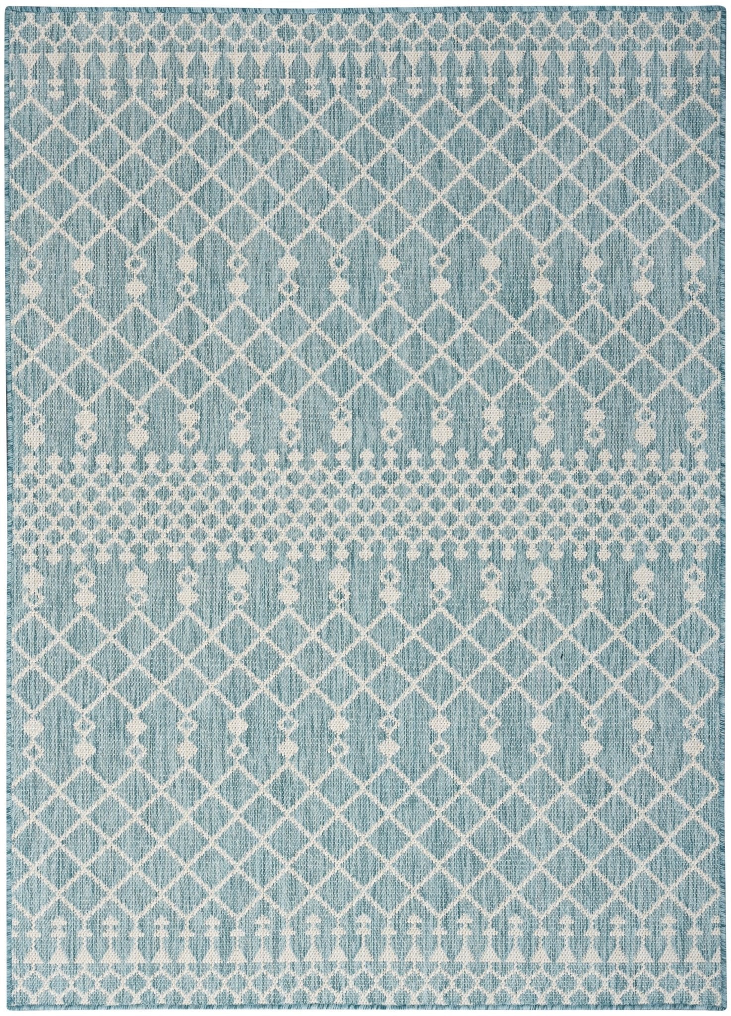 Nourison Positano Pos02 Aqua Rug - Nourison - 99446902498