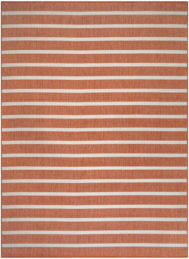 Nourison Positano Pos03 Terracotta Ivory Rug - Nourison - 99446903877