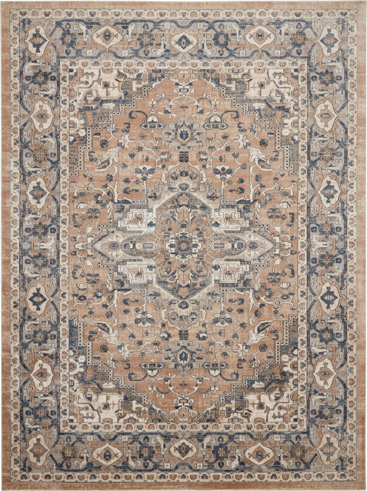 Nourison Quarry Qua05 Beige/Grey Rugs - Nourison - 99446746696