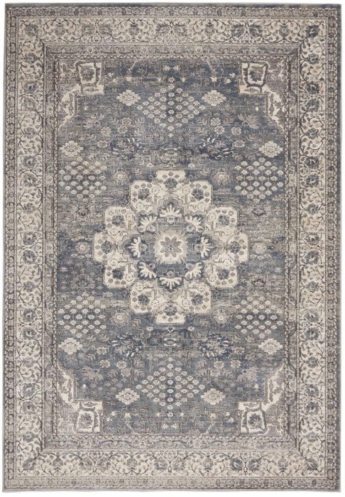 Nourison Quarry Qua07 Grey/Ivory Rugs - Nourison - 99446747099