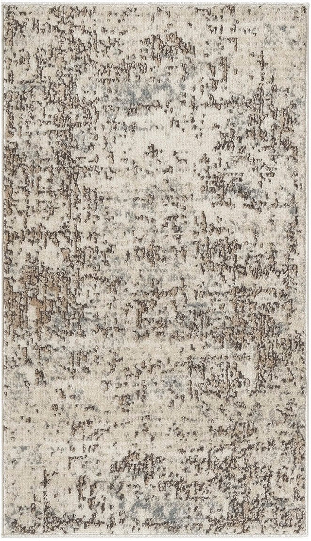 Nourison Quarry QUA17 Machine Made Ivory, Beige Rug