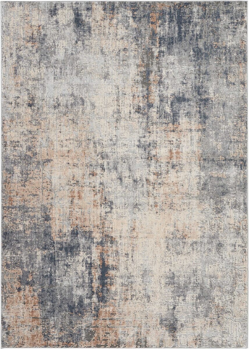 Nourison Rustic Textures Rus01 Grey / Beige Rugs - Nourison - 99446461872