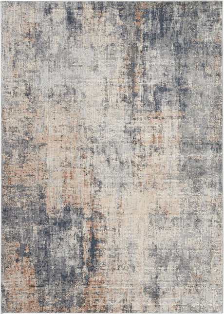 Nourison Rustic Textures Rus01 Grey / Beige Rugs - Nourison - 99446461872