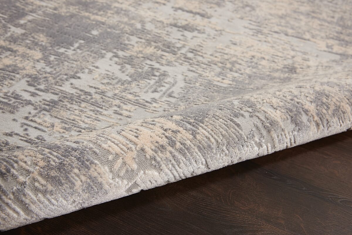 Nourison Rustic Textures Rus01 Ivory / Silver Rugs - Nourison - 99446476104