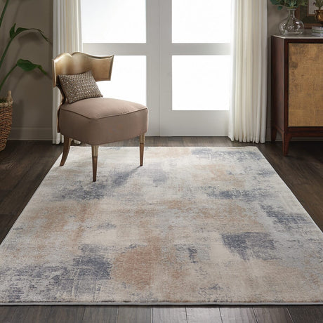 Nourison Rustic Textures Rus02 Beige / Grey Rugs - Nourison - 99446461933