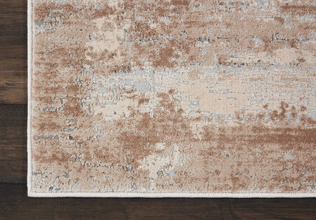 Nourison Rustic Textures Rus03 Beige Rug - Nourison - 99446461995