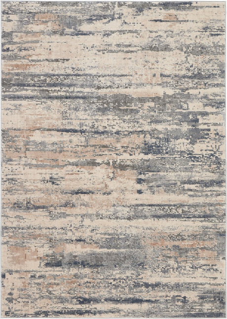 Nourison Rustic Textures Rus04 Beige/Grey Rug - Nourison - 99446165633