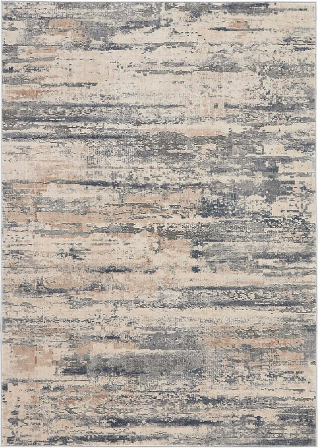 Nourison Rustic Textures Rus04 Beige/Grey Rug - Nourison - 99446462046