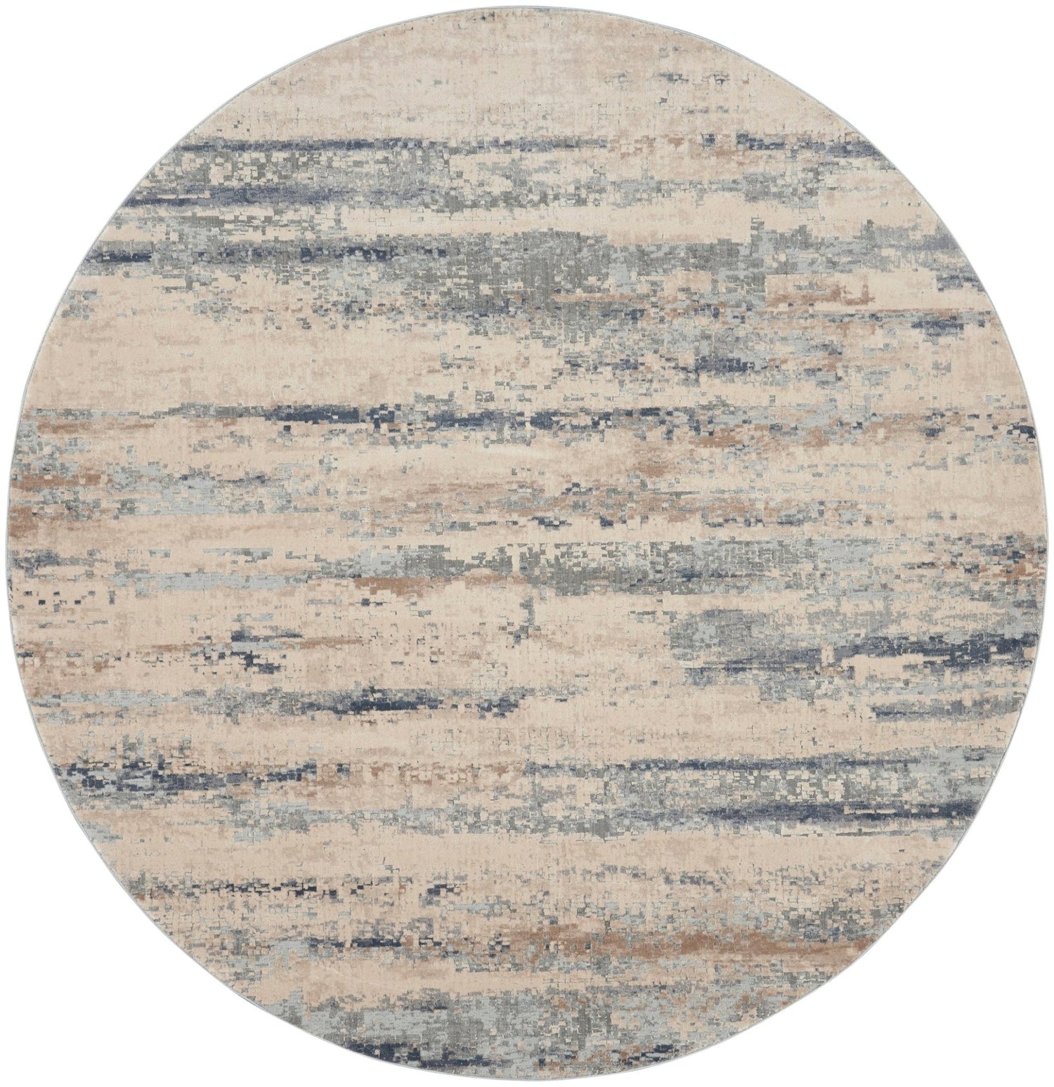 Nourison Rustic Textures Rus04 Beige/Grey Rug - Nourison - 99446835673