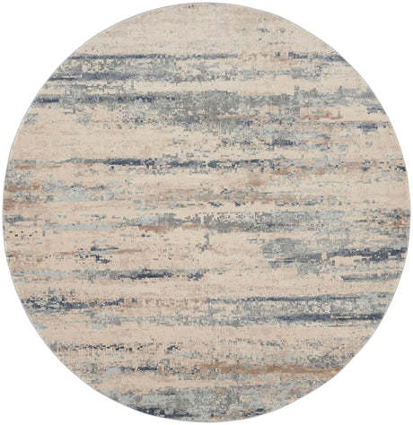 Nourison Rustic Textures Rus04 Beige/Grey Rug - Nourison - 99446835673